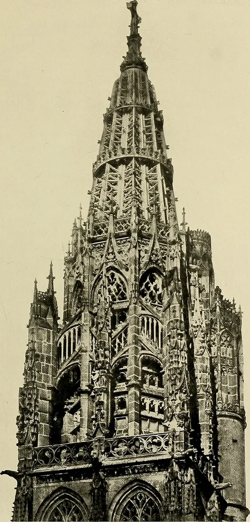 An illustration from Medieval architecture, its origins and development, with lists of monuments and bibliographies, 1909, leaf 594