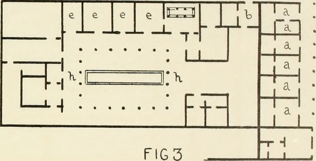 An illustration from Medieval architecture, its origins and development, with lists of monuments and bibliographies, 1909, leaf 102