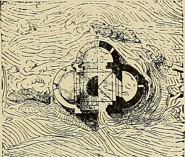 An illustration from Medieval architecture, its origins and development, with lists of monuments and bibliographies, 1909, leaf 122