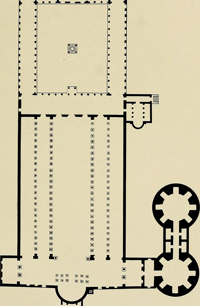 An illustration from Medieval architecture, its origins and development, with lists of monuments and bibliographies, 1909, leaf 128