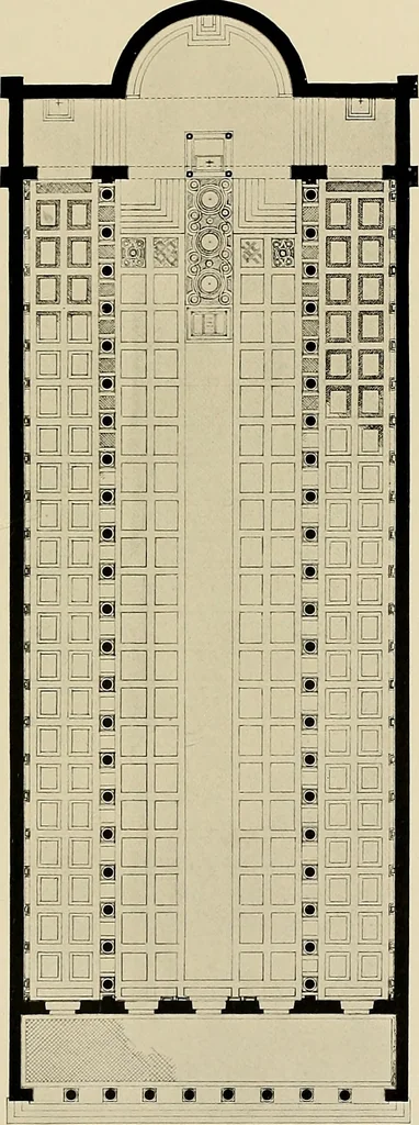 An illustration from Medieval architecture, its origins and development, with lists of monuments and bibliographies, 1909, leaf 132
