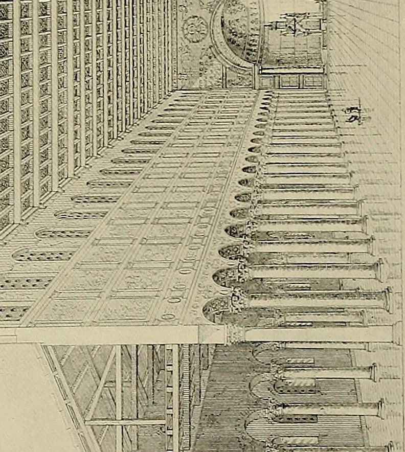 An illustration from Medieval architecture, its origins and development, with lists of monuments and bibliographies, 1909, leaf 160