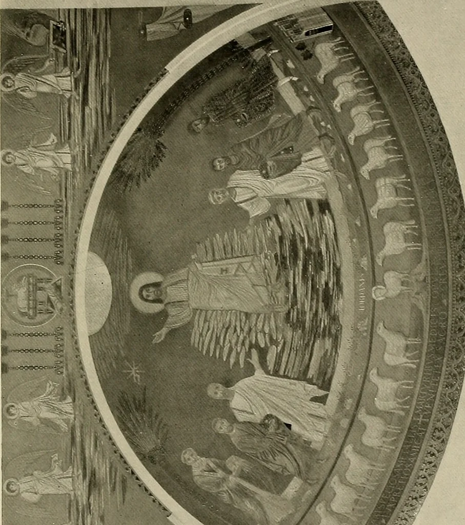 An illustration from Medieval architecture, its origins and development, with lists of monuments and bibliographies, 1909, leaf 174