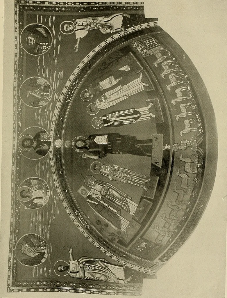 An illustration from Medieval architecture, its origins and development, with lists of monuments and bibliographies, 1909, leaf 178