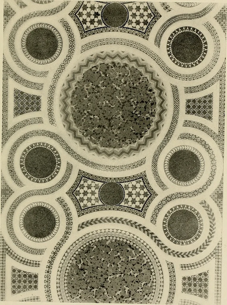An illustration from Medieval architecture, its origins and development, with lists of monuments and bibliographies, 1909, leaf 180