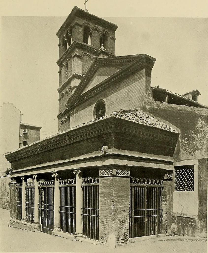 An illustration from Medieval architecture, its origins and development, with lists of monuments and bibliographies, 1909, leaf 184