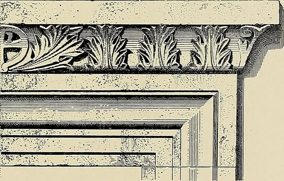 An illustration from Medieval architecture, its origins and development, with lists of monuments and bibliographies, 1909, leaf 202