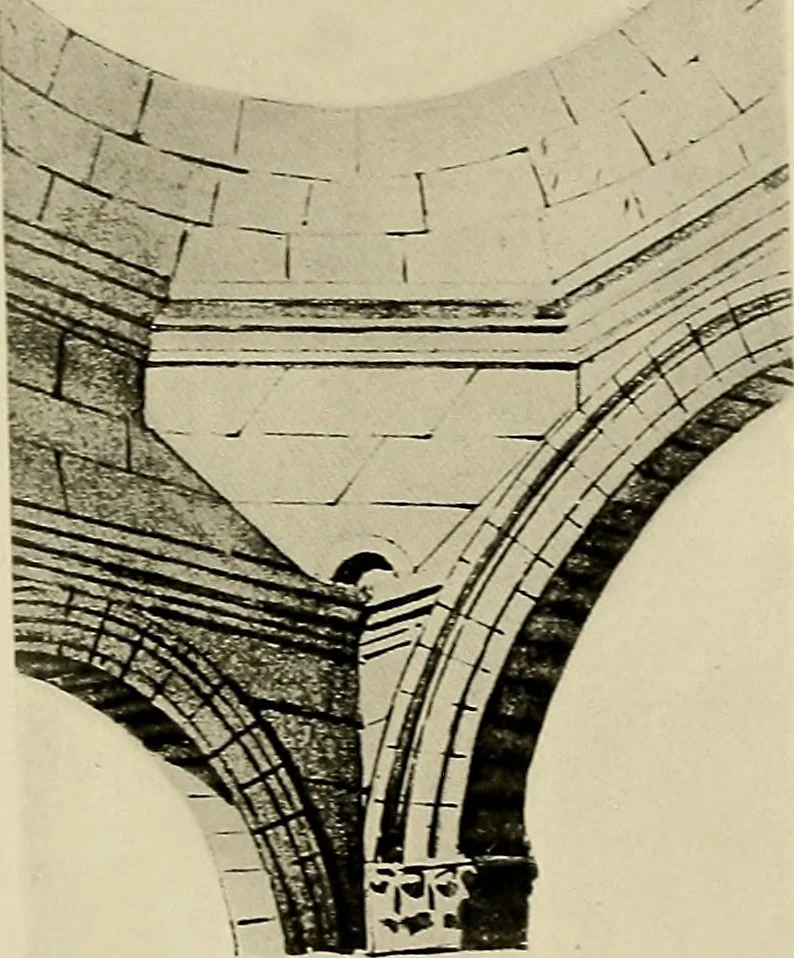 An illustration from Medieval architecture, its origins and development, with lists of monuments and bibliographies, 1909, leaf 236