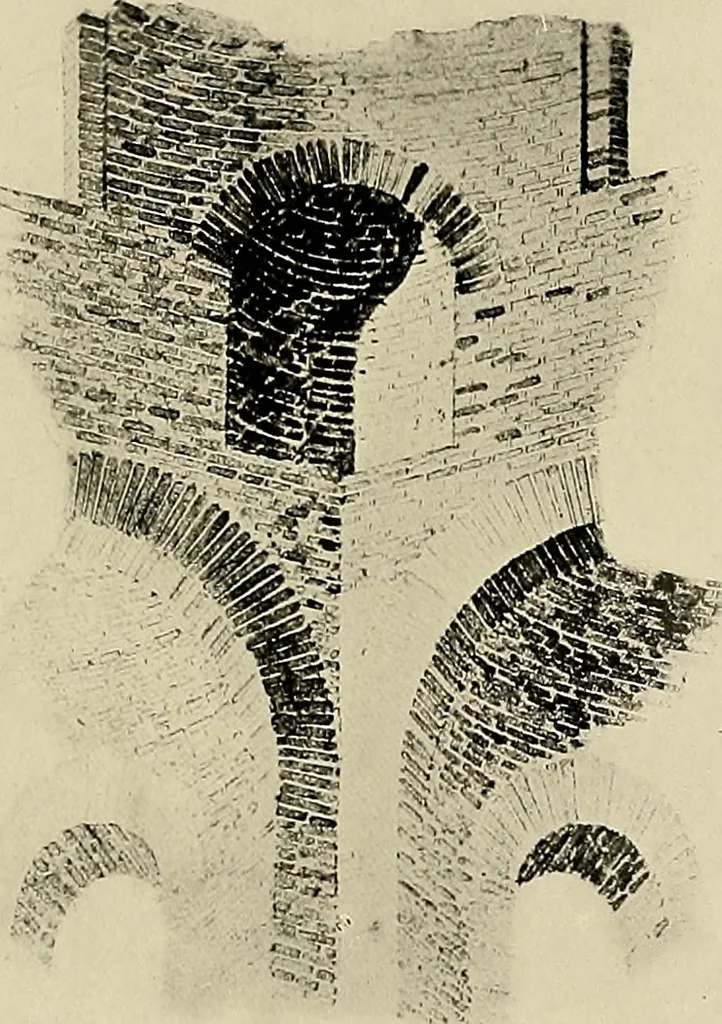 An illustration from Medieval architecture, its origins and development, with lists of monuments and bibliographies, 1909, leaf 238