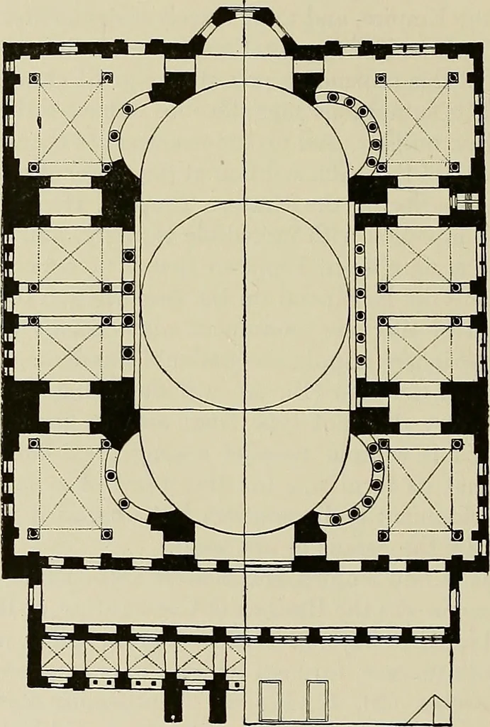 An illustration from Medieval architecture, its origins and development, with lists of monuments and bibliographies, 1909, leaf 245