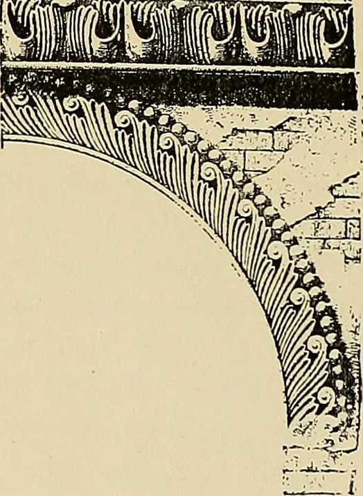 An illustration from Medieval architecture, its origins and development, with lists of monuments and bibliographies, 1909, leaf 278