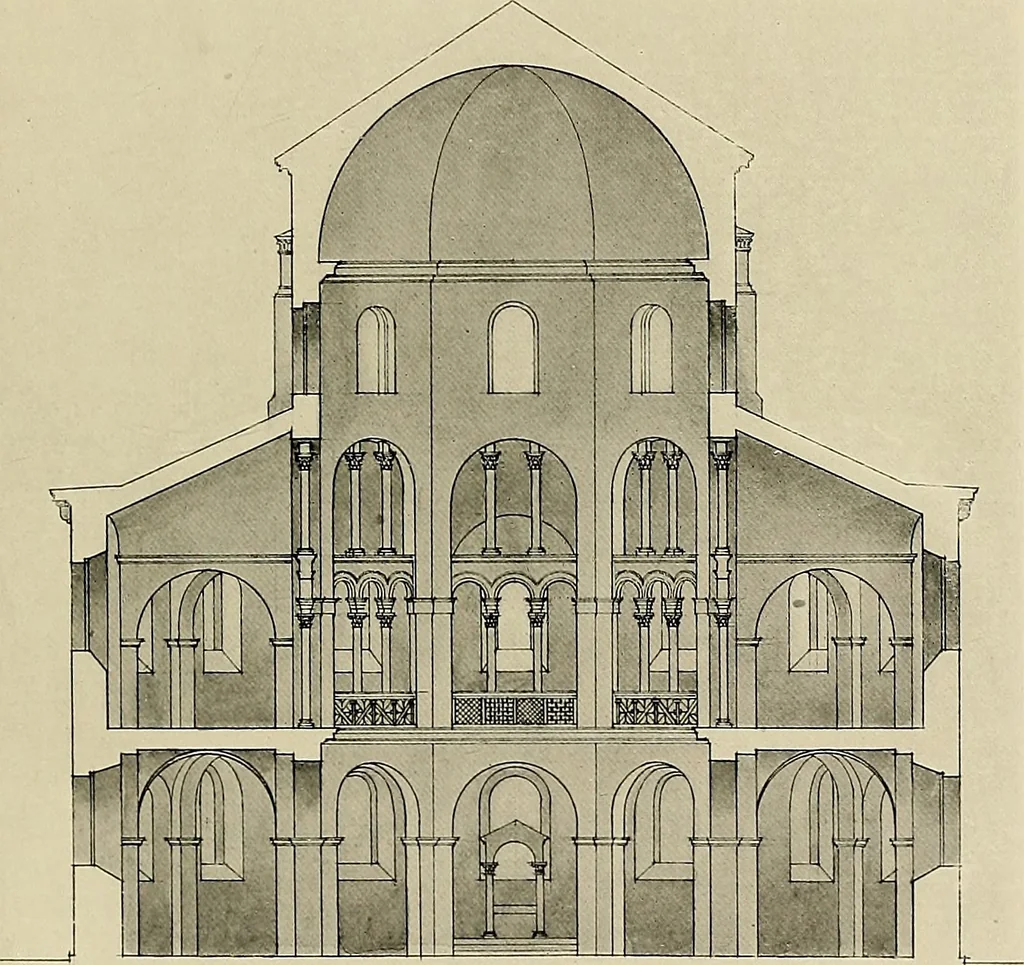 An illustration from Medieval architecture, its origins and development, with lists of monuments and bibliographies, 1909, leaf 284