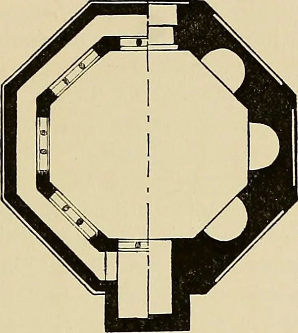An illustration from Medieval architecture, its origins and development, with lists of monuments and bibliographies, 1909, leaf 306