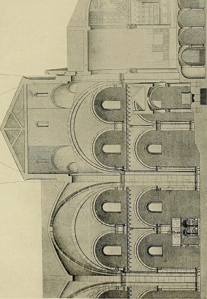 An illustration from Medieval architecture, its origins and development, with lists of monuments and bibliographies, 1909, leaf 308