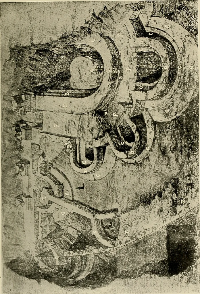 An illustration from Medieval architecture, its origins and development, with lists of monuments and bibliographies, 1909, leaf 310