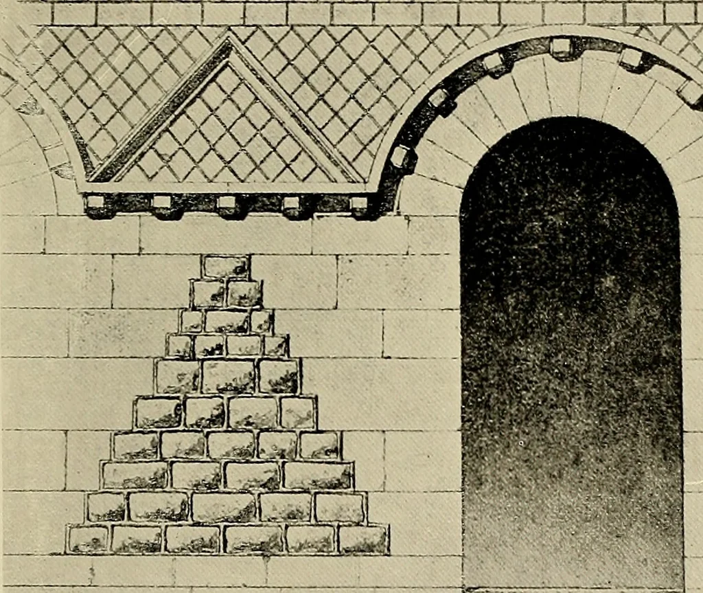 An illustration from Medieval architecture, its origins and development, with lists of monuments and bibliographies, 1909, leaf 326