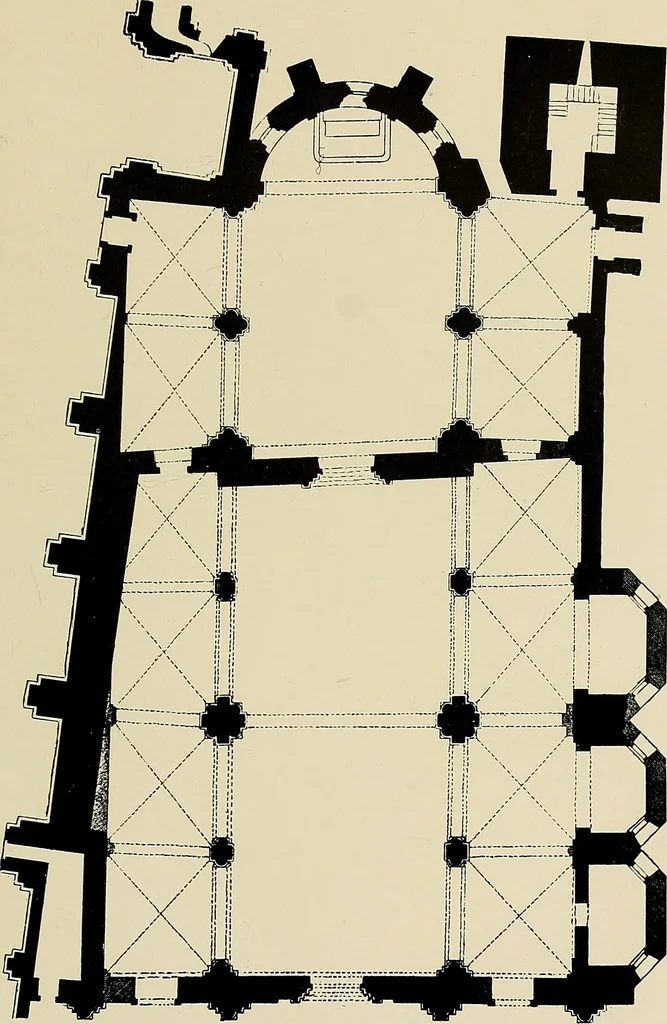An illustration from Medieval architecture, its origins and development, with lists of monuments and bibliographies, 1909, leaf 366