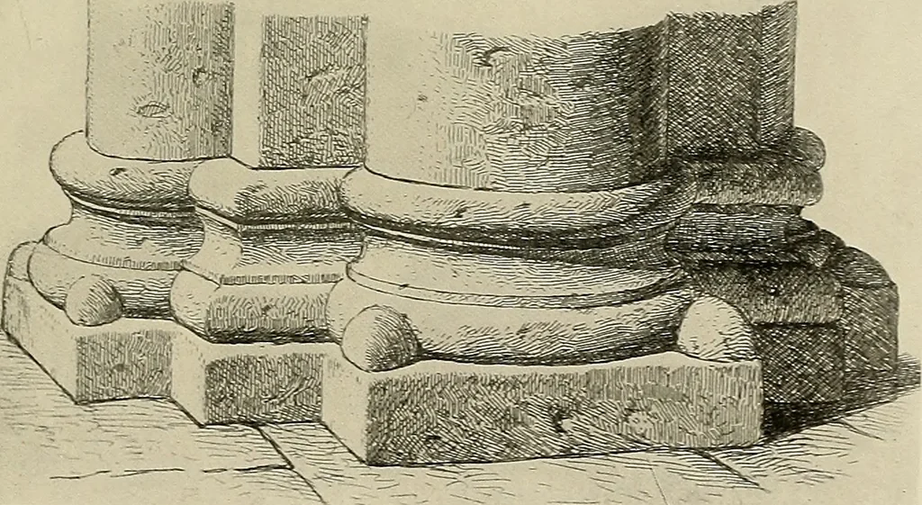 An illustration from Medieval architecture, its origins and development, with lists of monuments and bibliographies, 1909, leaf 402