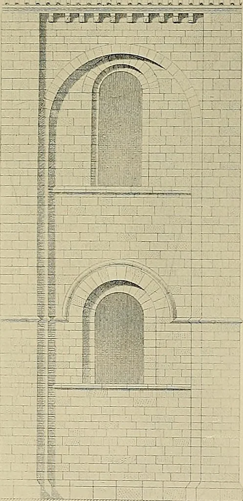 An illustration from Medieval architecture, its origins and development, with lists of monuments and bibliographies, 1909, leaf 460