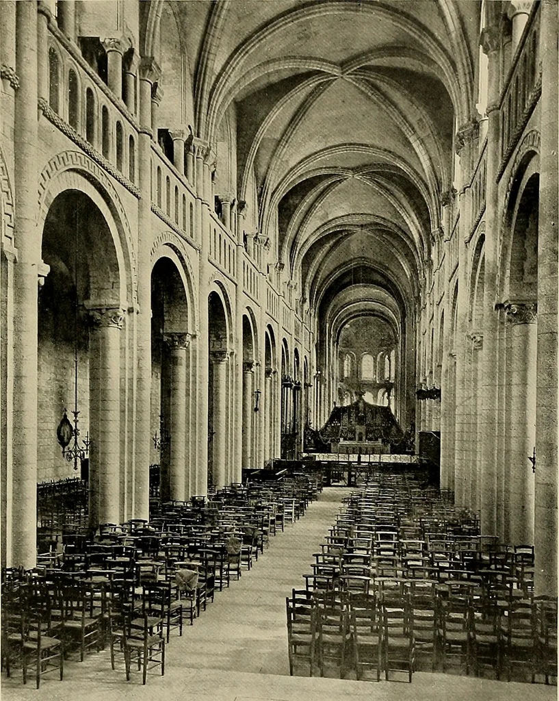An illustration from Medieval architecture, its origins and development, with lists of monuments and bibliographies, 1909, leaf 466