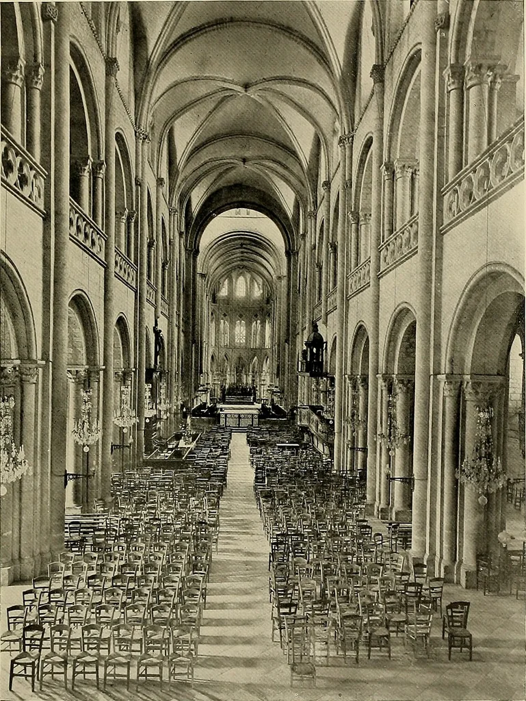 An illustration from Medieval architecture, its origins and development, with lists of monuments and bibliographies, 1909, leaf 470