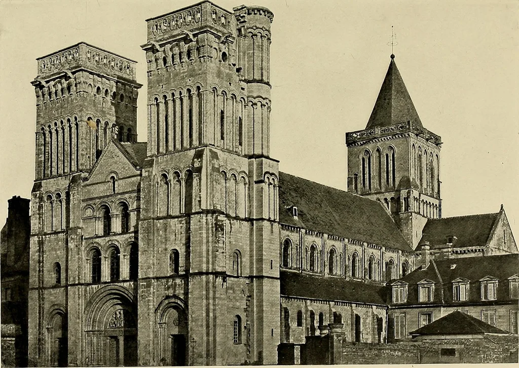 An illustration from Medieval architecture, its origins and development, with lists of monuments and bibliographies, 1909, leaf 484