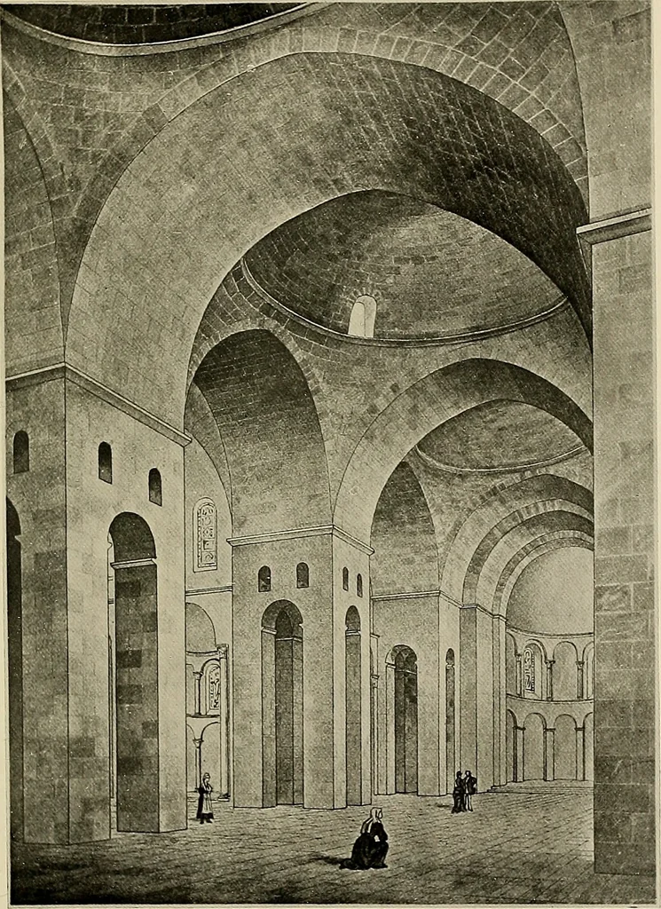 An illustration from Medieval architecture, its origins and development, with lists of monuments and bibliographies, 1909, leaf 532