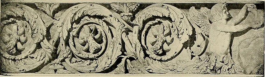An illustration from Medieval architecture, its origins and development, with lists of monuments and bibliographies, 1909, leaf 82