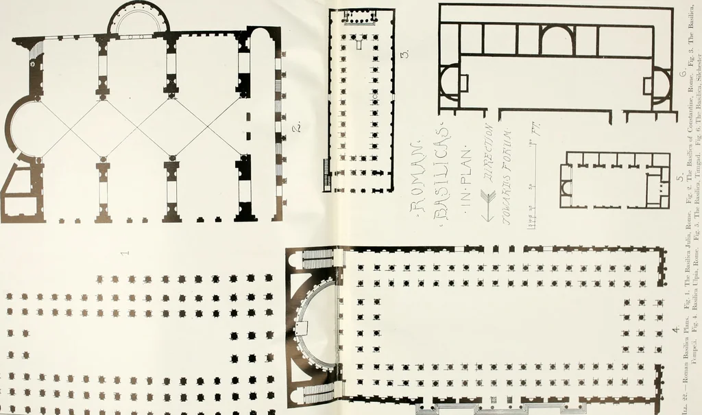 An illustration from Medieval architecture, its origins and development, with lists of monuments and bibliographies, 1909, leaf 87