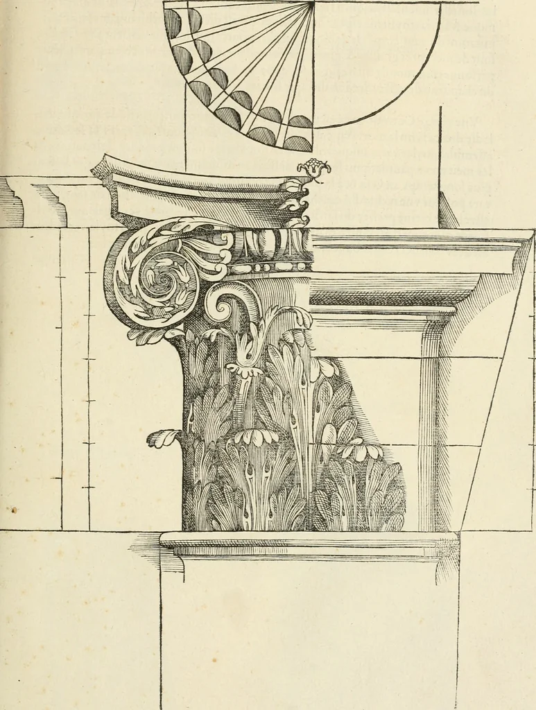 An illustration from Architecture, ou, Art de bien bastir, 1547, leaf 112