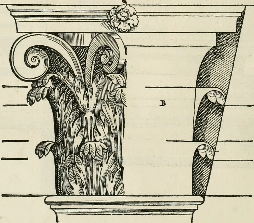 An illustration from Architecture, ou, Art de bien bastir, 1547, leaf 117