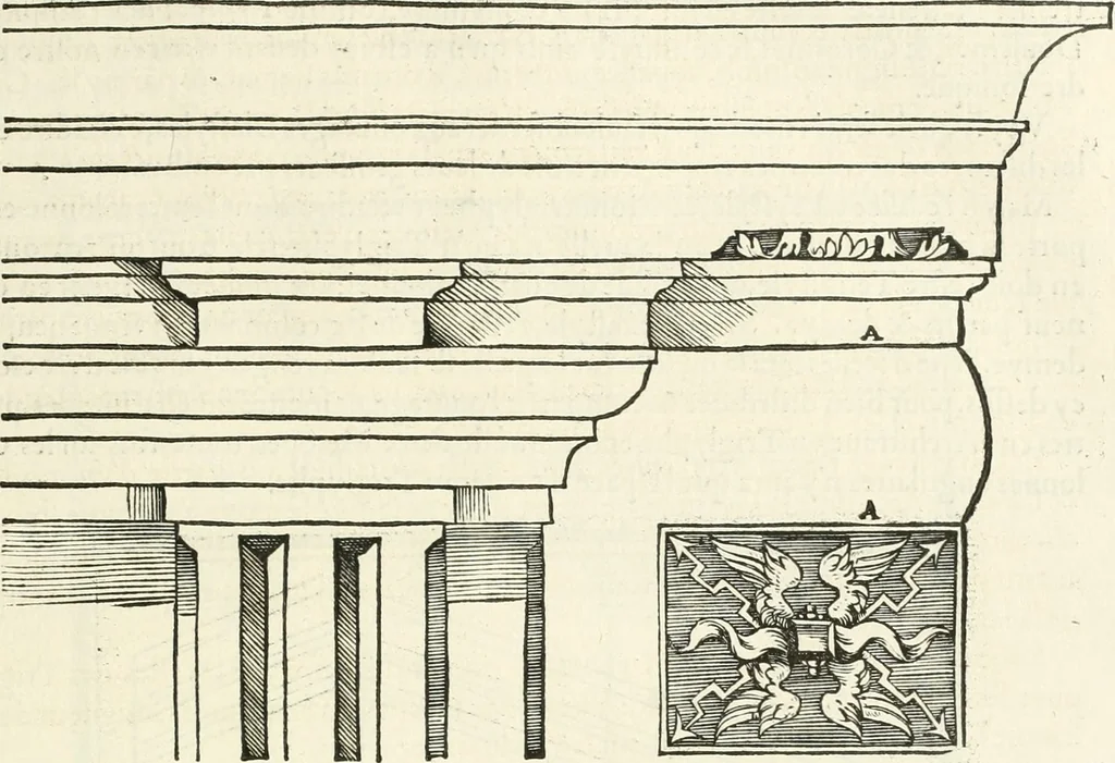 An illustration from Architecture, ou, Art de bien bastir, 1547, leaf 132
