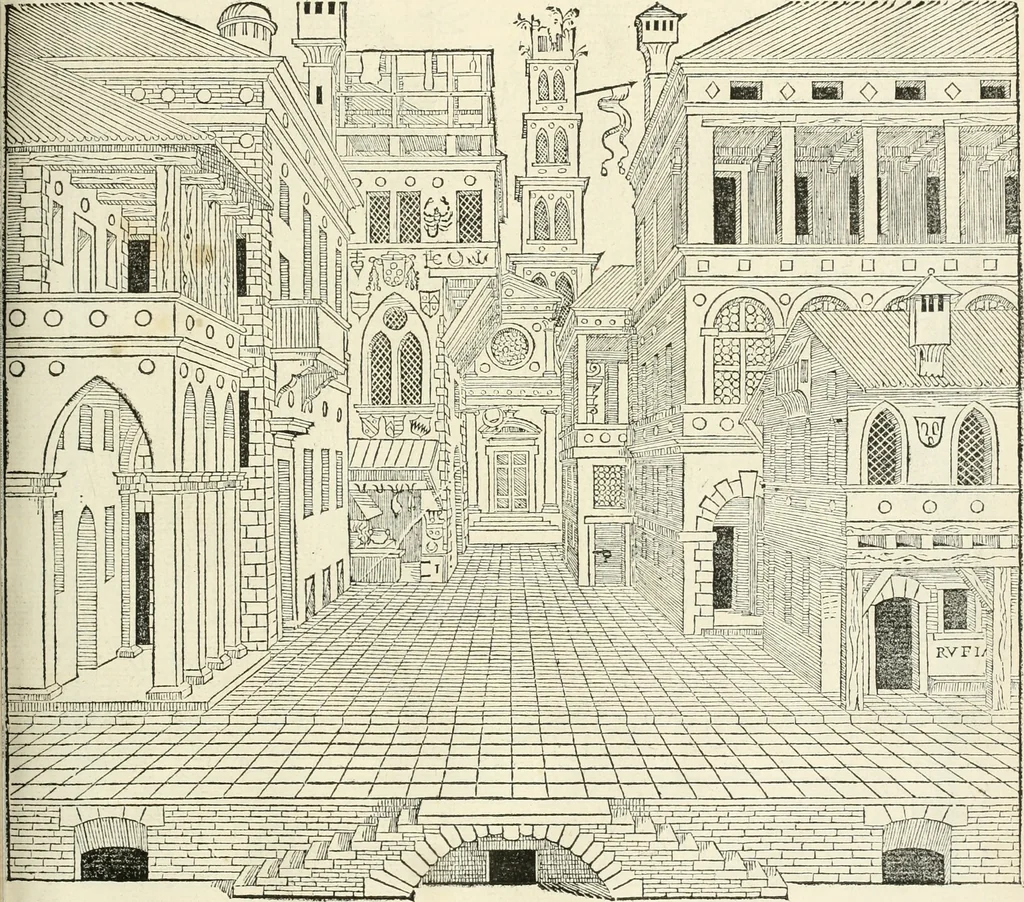 An illustration from Architecture, ou, Art de bien bastir, 1547, leaf 172