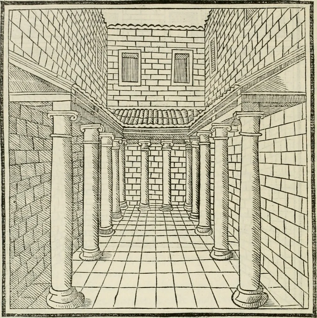 An illustration from Architecture, ou, Art de bien bastir, 1547, leaf 197