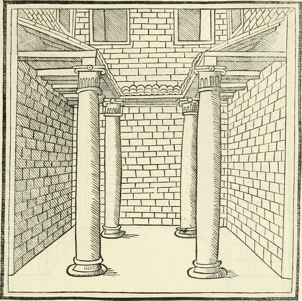 An illustration from Architecture, ou, Art de bien bastir, 1547, leaf 198