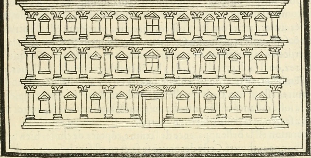 An illustration from Architecture, ou, Art de bien bastir, 1547, leaf 26