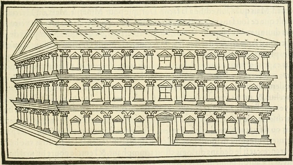 An illustration from Architecture, ou, Art de bien bastir, 1547, leaf 26