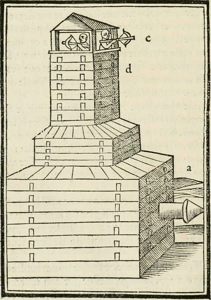 An illustration from Architecture, ou, Art de bien bastir, 1547, leaf 319