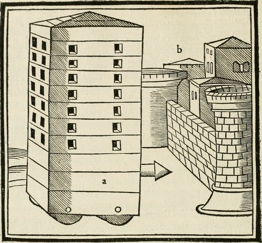 An illustration from Architecture, ou, Art de bien bastir, 1547, leaf 325