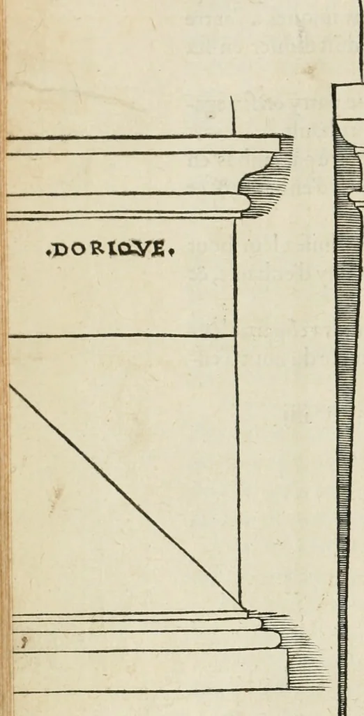 An illustration from Architecture, ou, Art de bien bastir, 1547, leaf 83