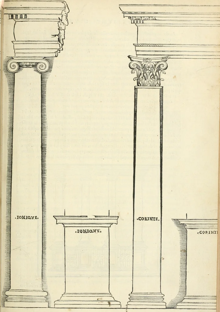 An illustration from Architecture, ou, Art de bien bastir, 1547, leaf 84