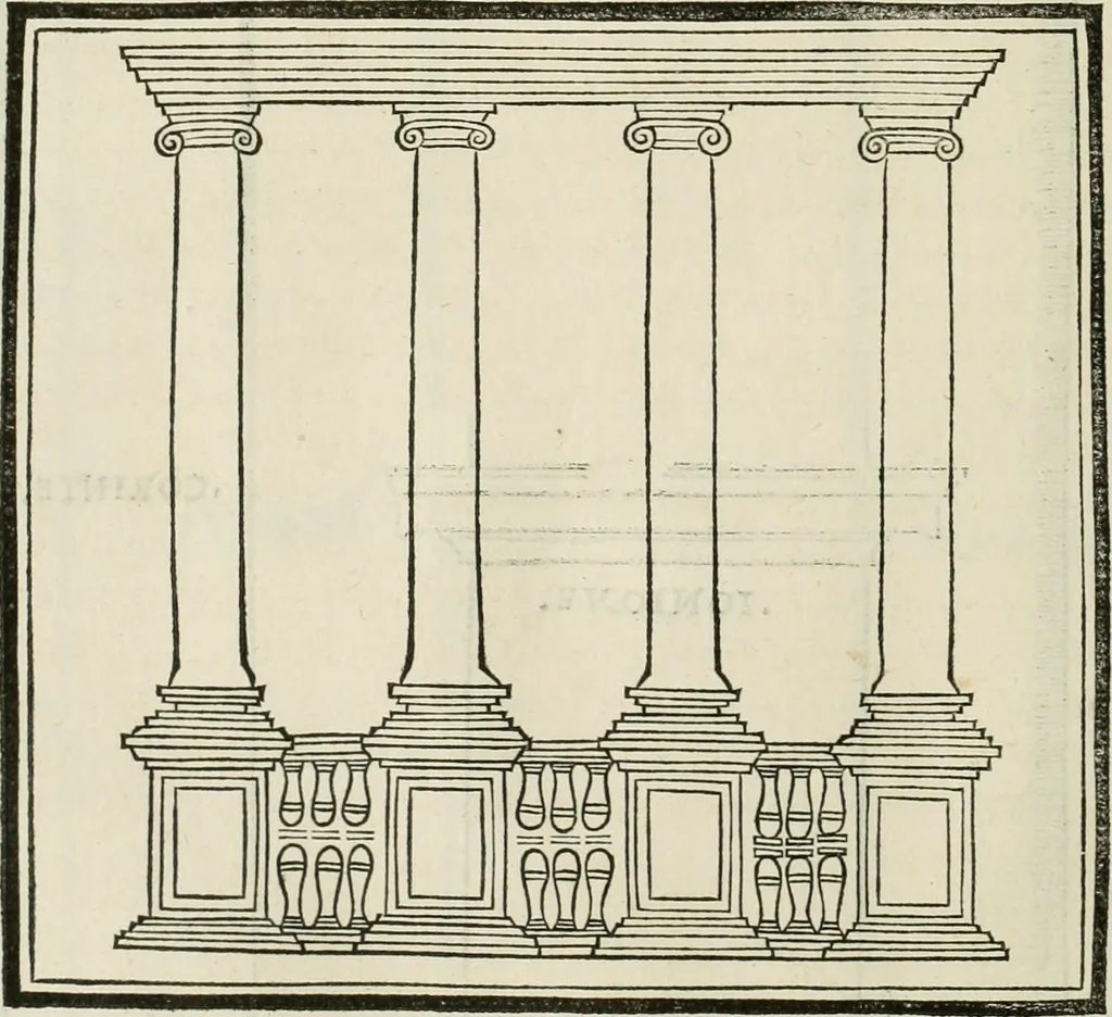 An illustration from Architecture, ou, Art de bien bastir, 1547, leaf 85