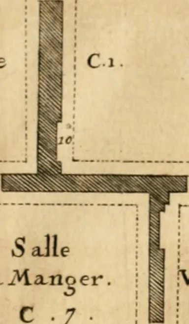 An illustration from Cours d'architecture qui comprend les ordres de Vignole : avec des commentaires, les figures & descriptions de ses plus beaux bâtimens, & de ceux de Michel-Ange : plusieurs nouveaux desseins, ornemens & préceptes concernant la distribution, la décoration ... & tout ce qui regarde l'art de bâtir : avec une ample explication par ordre alphabetique de tous les termes, 1693, leaf 283
