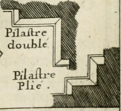 An illustration from Cours d'architecture qui comprend les ordres de Vignole : avec des commentaires, les figures & descriptions de ses plus beaux bâtimens, & de ceux de Michel-Ange : plusieurs nouveaux desseins, ornemens & préceptes concernant la distribution, la décoration ... & tout ce qui regarde l'art de bâtir : avec une ample explication par ordre alphabetique de tous les termes, 1693, leaf 450