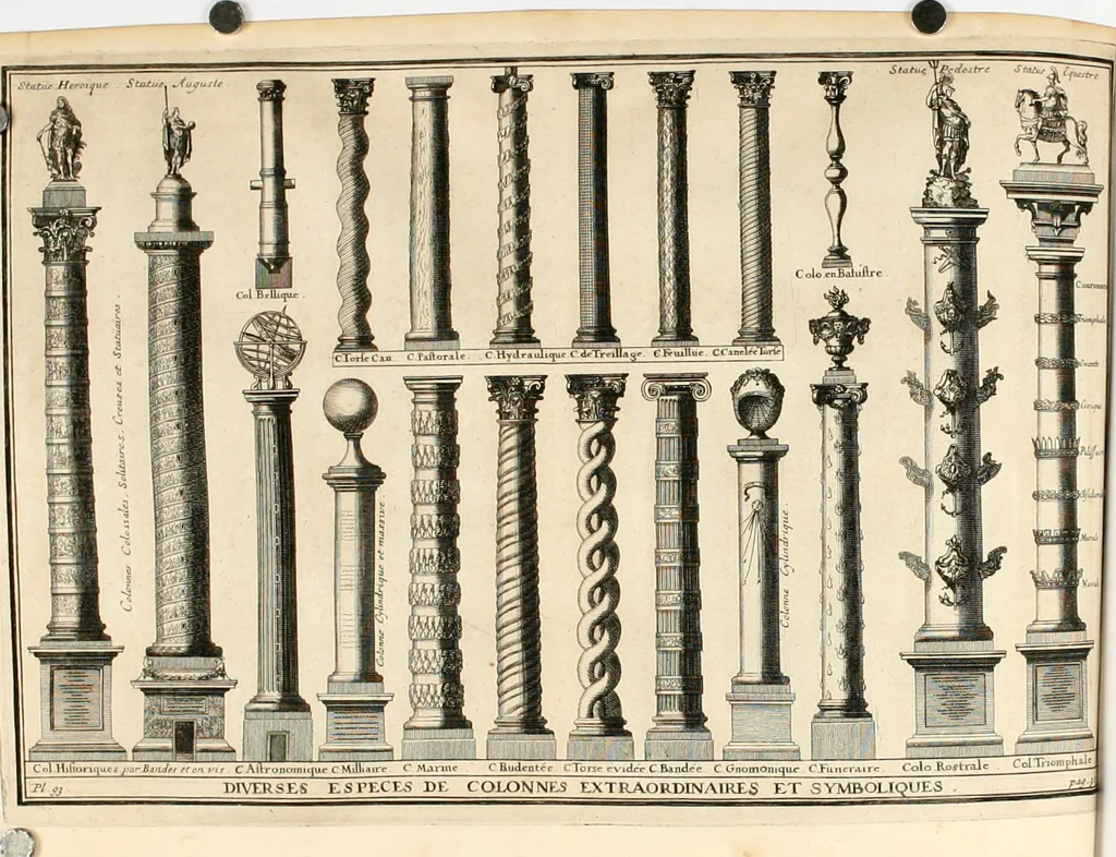 An illustration from Cours d'architecture qui comprend les ordres de Vignole : avec des commentaires, les figures & descriptions de ses plus beaux bâtimens, & de ceux de Michel-Ange : plusieurs nouveaux desseins, ornemens & préceptes concernant la distribution, la décoration ... & tout ce qui regarde l'art de bâtir : avec une ample explication par ordre alphabetique de tous les termes, 1693, leaf 452