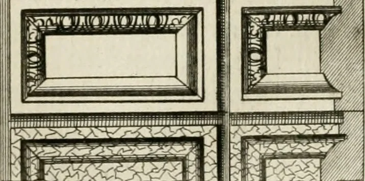 An illustration from Cours d'architecture qui comprend les ordres de Vignole : avec des commentaires, les figures & descriptions de ses plus beaux bâtimens, & de ceux de Michel-Ange : plusieurs nouveaux desseins, ornemens & préceptes concernant la distribution, la décoration ... & tout ce qui regarde l'art de bâtir : avec une ample explication par ordre alphabetique de tous les termes, 1693, leaf 476