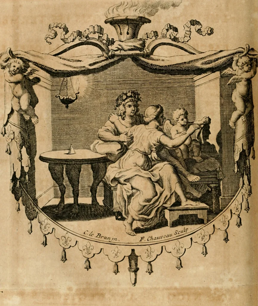 An illustration from Cours d'architecture qui comprend les ordres de Vignole : avec des commentaires, les figures & descriptions de ses plus beaux bâtimens, & de ceux de Michel-Ange : plusieurs nouveaux desseins, ornemens & préceptes concernant la distribution, la décoration ... & tout ce qui regarde l'art de bâtir : avec une ample explication par ordre alphabetique de tous les termes, 1693, leaf 515