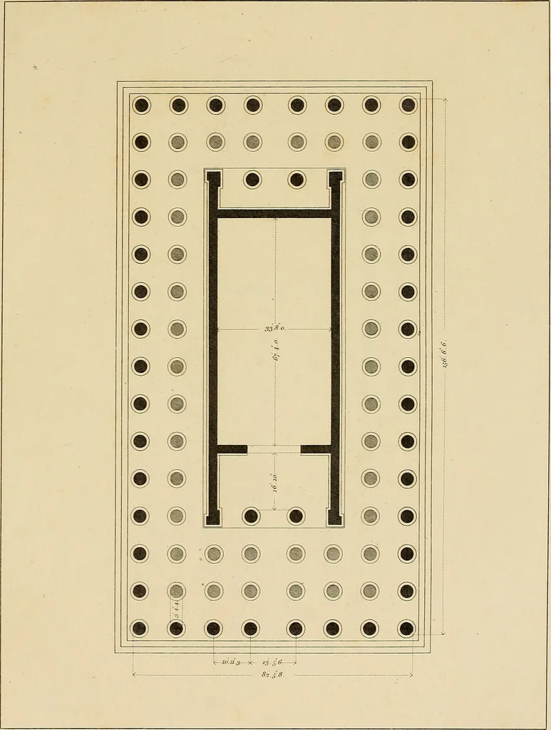 An illustration from The civil architecture of Vitruvius : comprising those books of the author which relate to the public and private edifices of the ancients, 1812, leaf 144
