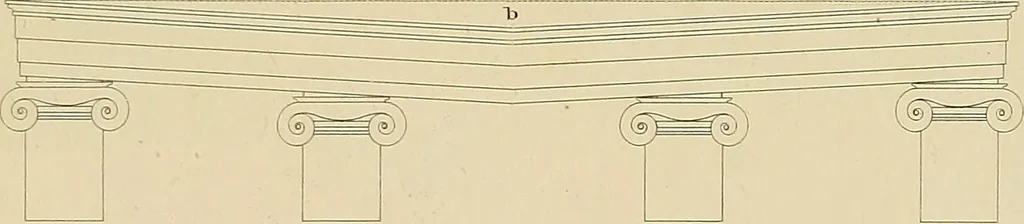 An illustration from The civil architecture of Vitruvius : comprising those books of the author which relate to the public and private edifices of the ancients, 1812, leaf 148