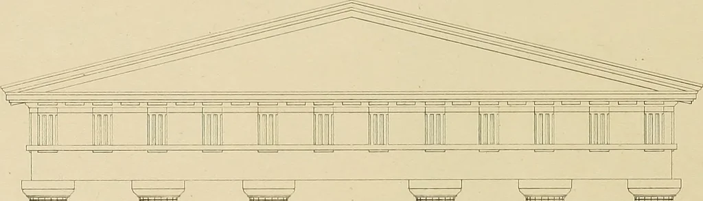 An illustration from The civil architecture of Vitruvius : comprising those books of the author which relate to the public and private edifices of the ancients, 1812, leaf 244